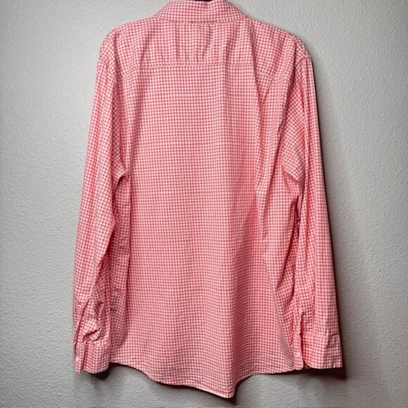 Porter & Ash Mens X-Large Lt Orange Gingham LS Button Up Shirt - Picture 9 of 14
